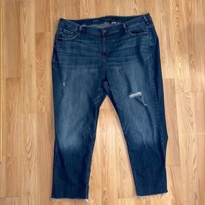 Lane Bryant Straight leg distressed jeans size 26